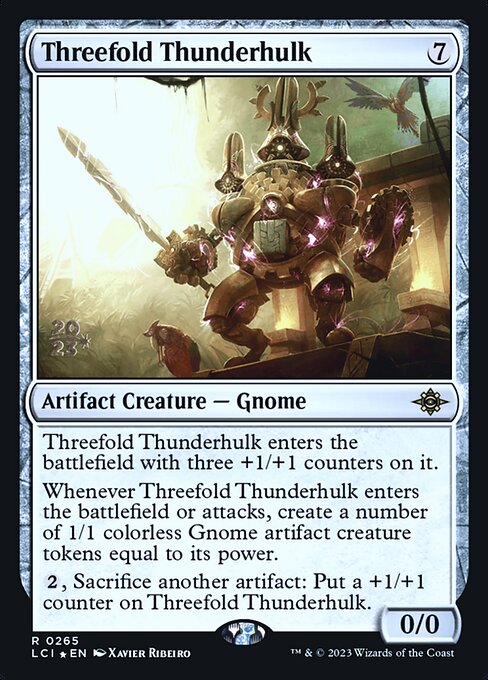 Threefold Thunderhulk (265s) [The Lost Caverns of Ixalan Promos]