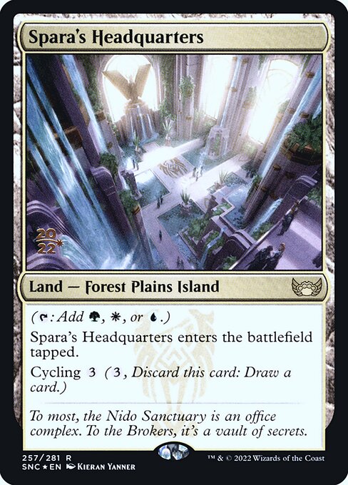 Spara's Headquarters (257s) [Streets of New Capenna Promos]