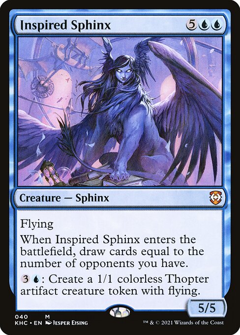 Inspired Sphinx (40) [Kaldheim Commander]