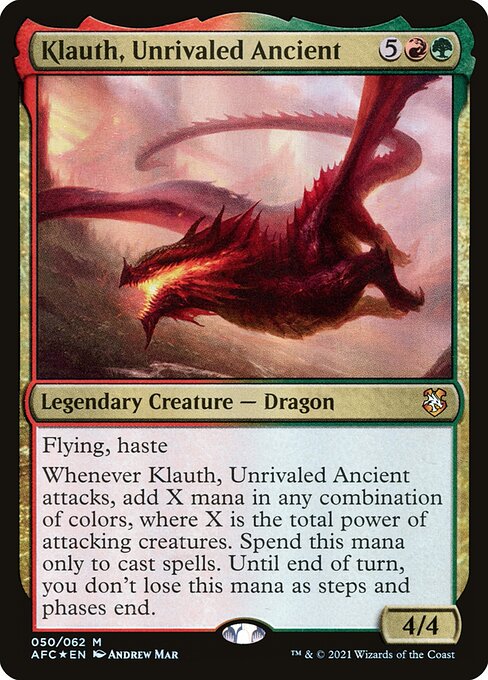 Klauth, Unrivaled Ancient (50) [Forgotten Realms Commander]