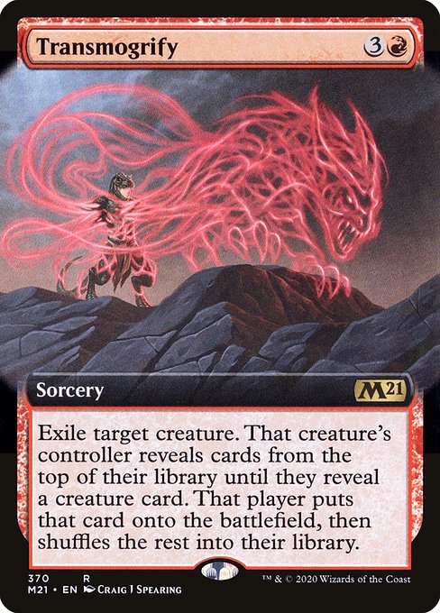 Transmogrify (370) [Core Set 2021] [Extended Art]