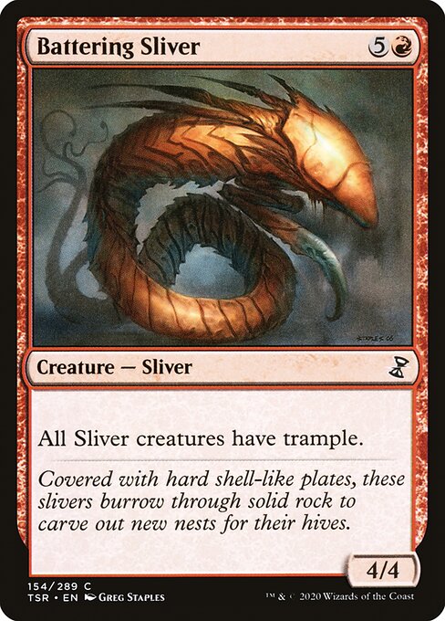 Battering Sliver (154) [Time Spiral Remastered]