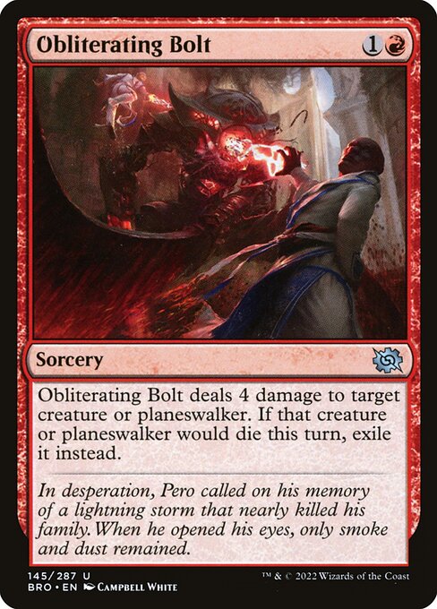 Obliterating Bolt (145) [The Brothers' War]