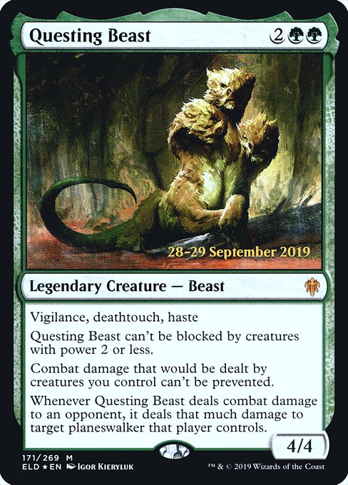 Questing Beast (171s) [Throne of Eldraine Promos]