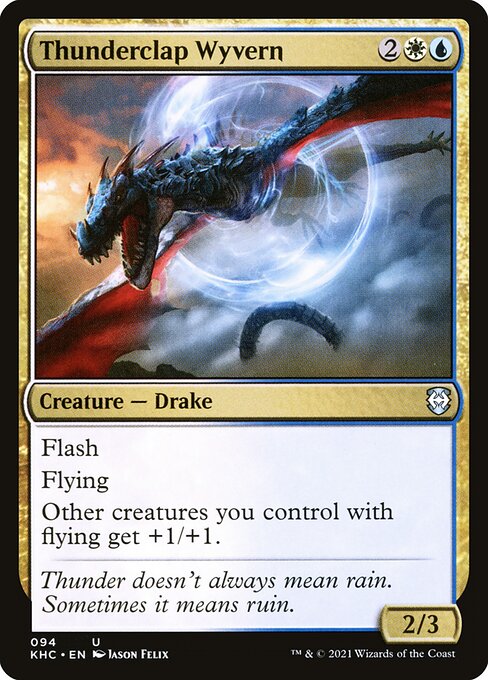 Thunderclap Wyvern (94) [Kaldheim Commander]