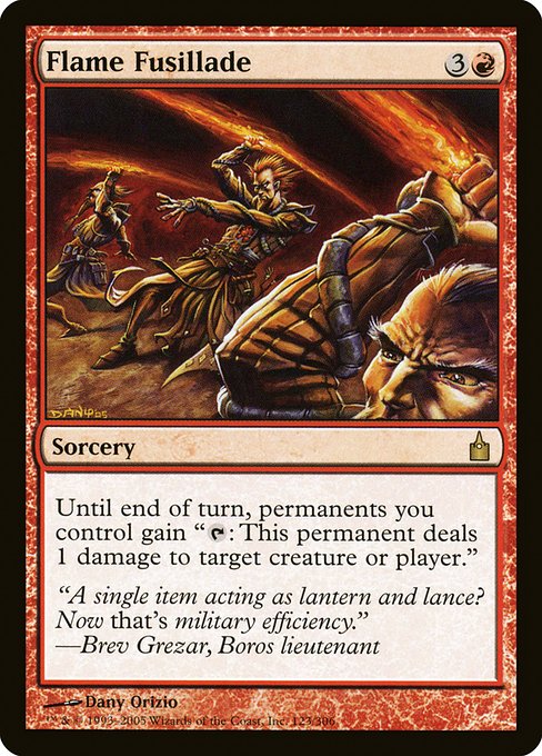 Flame Fusillade (123) [Ravnica: City of Guilds]