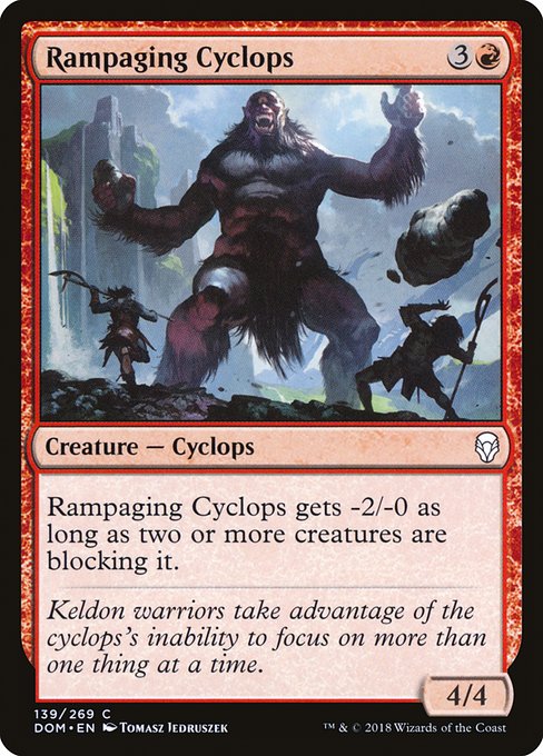Rampaging Cyclops (139) [Dominaria]