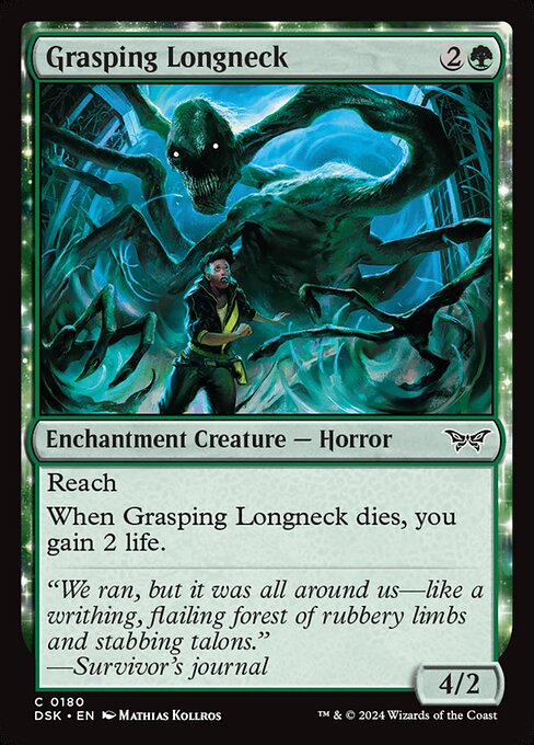 Grasping Longneck (180) [Duskmourn: House of Horror]