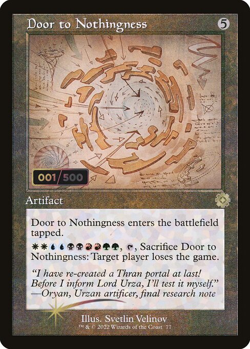 Door to Nothingness (77z) [The Brothers' War Retro Artifacts]