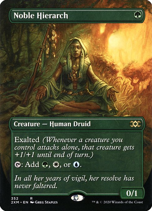 Noble Hierarch (352) [Double Masters] [Borderless]