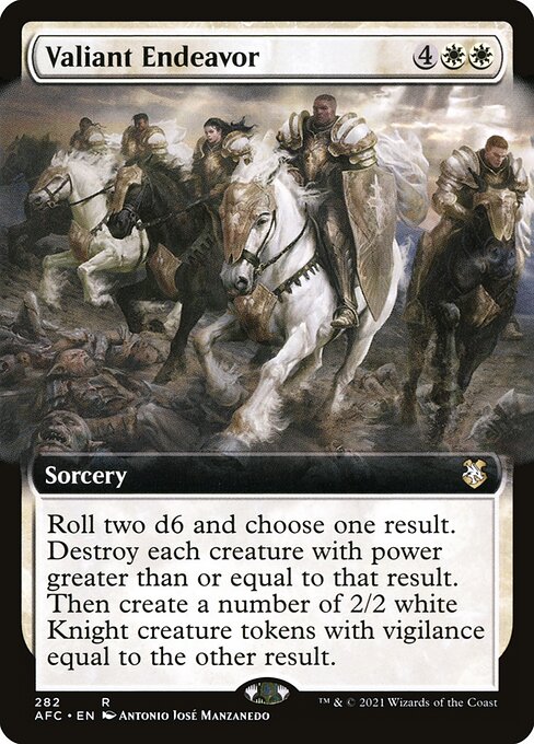 Valiant Endeavor (282) [Forgotten Realms Commander] [Extended Art]