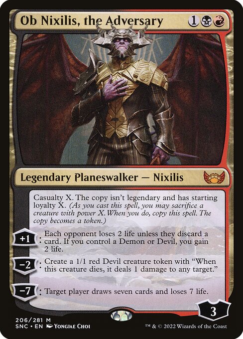 Ob Nixilis, the Adversary (206) [Streets of New Capenna]