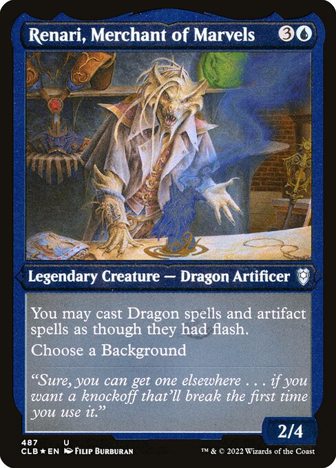 Renari, Merchant of Marvels (487) [Commander Legends: Battle for Baldur's Gate]