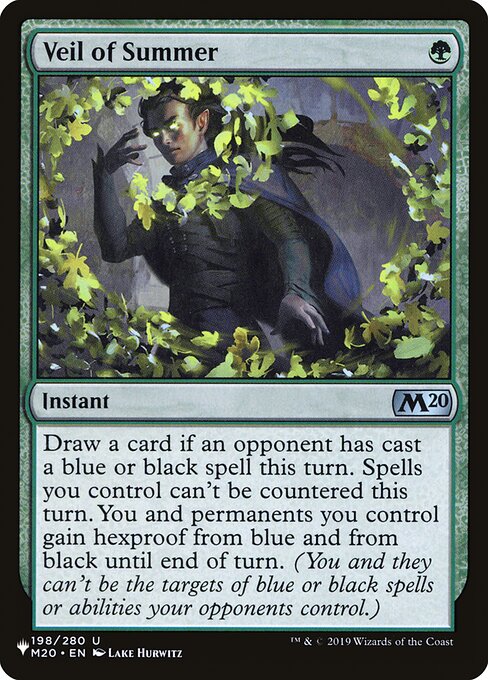 Veil of Summer (M20-198) [The List]