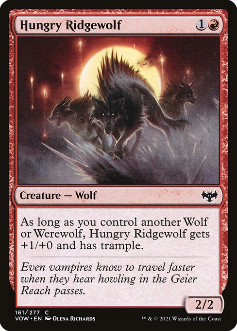 Hungry Ridgewolf (161) [Innistrad: Crimson Vow]