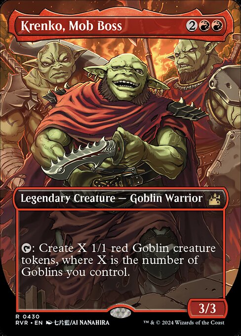 Krenko, Mob Boss (430) [Ravnica Remastered] [Borderless]