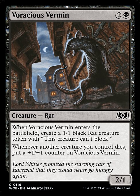 Voracious Vermin (116) [Wilds of Eldraine]