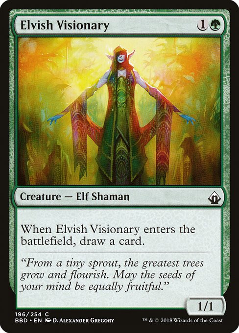 Elvish Visionary (196) [Battlebond]