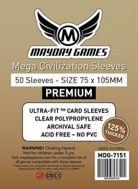 MDG7151 PREMIUM 75MM X 105MM MEGA CIVILIZATION 50 Sleeves image 0