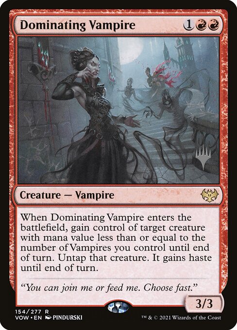 Dominating Vampire (154p) [Innistrad: Crimson Vow Promos]