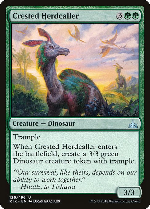 Crested Herdcaller (126) [Rivals of Ixalan]