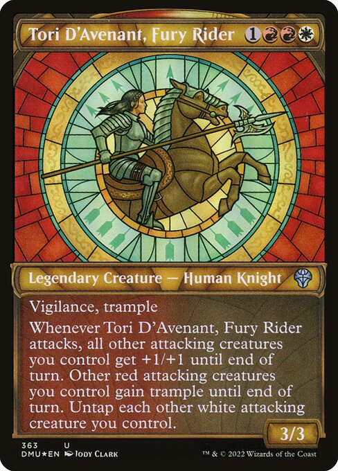 Tori D'Avenant, Fury Rider (363) [Dominaria United] [Showcase]