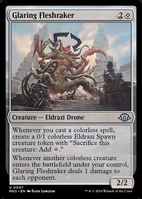 Glaring Fleshraker (7) [Modern Horizons 3]