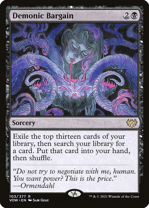 Demonic Bargain (103) [Innistrad: Crimson Vow]