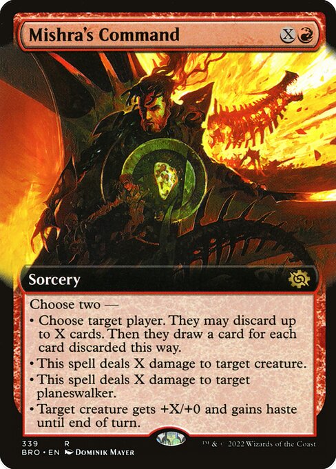 Mishra's Command (339) [The Brothers' War] [Extended Art]