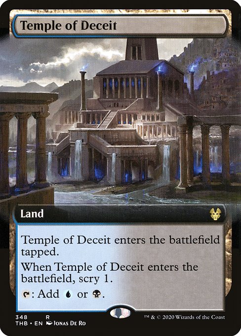 Temple of Deceit (348) [Theros Beyond Death] [Extended Art]