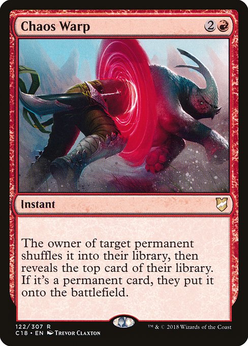 Chaos Warp (122) [Commander 2018]