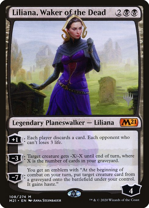 Liliana, Waker of the Dead (108p) [Core Set 2021 Promos]