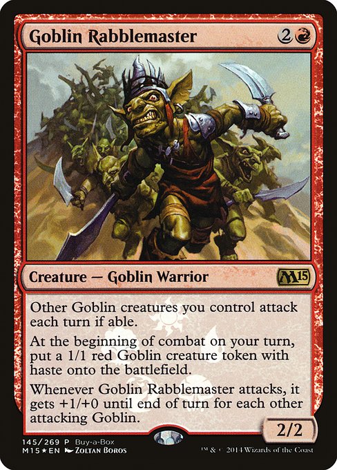 Goblin Rabblemaster (145) [Magic 2015 Promos]