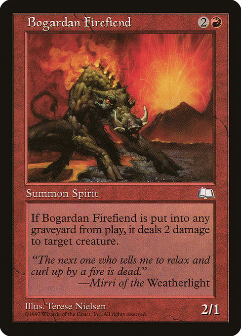 Bogardan Firefiend (91) [Weatherlight]