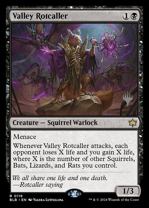 Valley Rotcaller (119p) [Bloomburrow Promos]