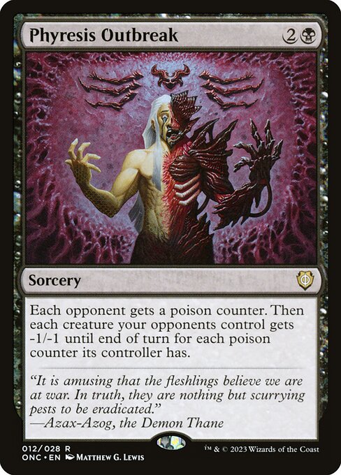 Phyresis Outbreak (12) [Phyrexia: All Will Be One Commander]