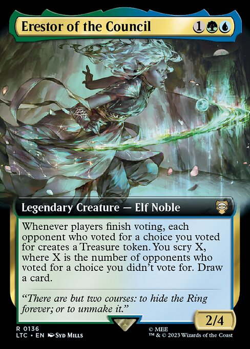 Erestor of the Council (136) [Tales of Middle-earth Commander] [Extended Art]