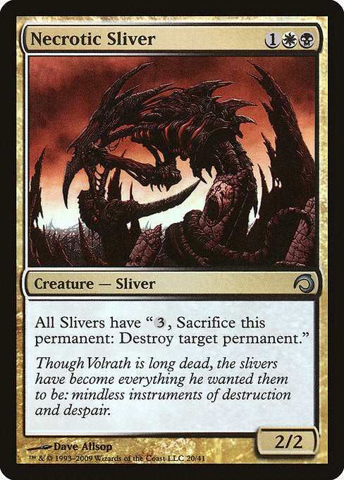 Necrotic Sliver (20) [Premium Deck Series: Slivers]