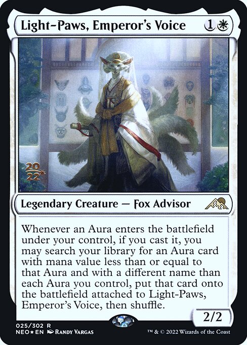 Light-Paws, Emperor's Voice (25s) [Kamigawa: Neon Dynasty Promos]
