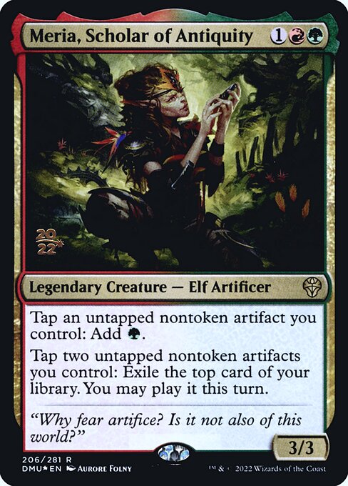 Meria, Scholar of Antiquity (206s) [Dominaria United Promos]