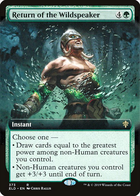 Return of the Wildspeaker (373) [Throne of Eldraine] [Extended Art]