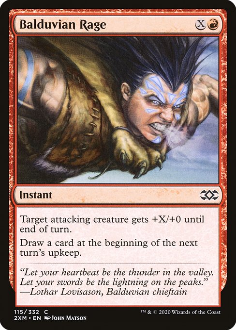 Balduvian Rage (115) [Double Masters]