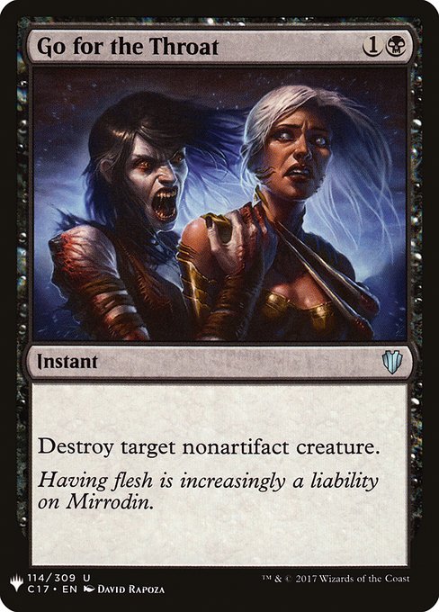 Go for the Throat (C17-114) [The List]