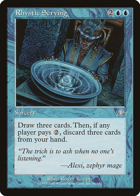 Rhystic Scrying (44) [Prophecy]