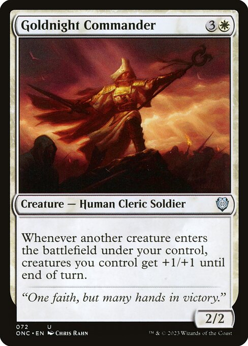 Goldnight Commander (72) [Phyrexia: All Will Be One Commander]