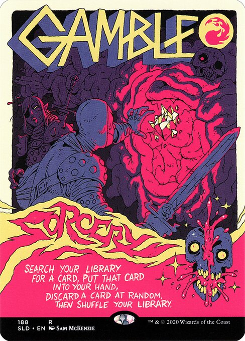 Gamble (188) [Secret Lair Drop] [Borderless]