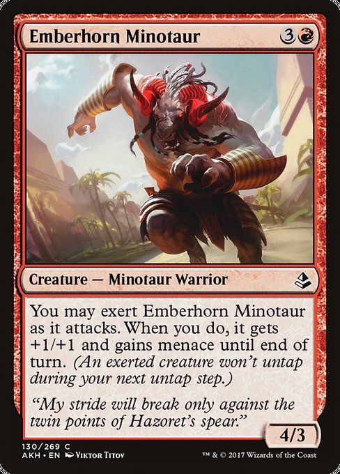 Emberhorn Minotaur (130) [Amonkhet]