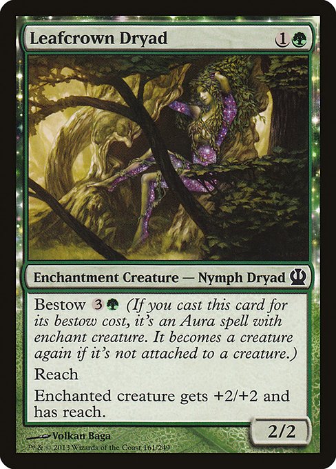 Leafcrown Dryad (161) [Theros]