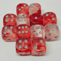 Chx27754 Luminary Red/Silver Nebula Glow In The Dark 12d6 16mm image 0