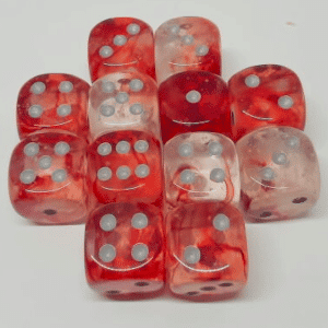 Chx27754 Luminary Red/Silver Nebula Glow In The Dark 12d6 16mm image 0